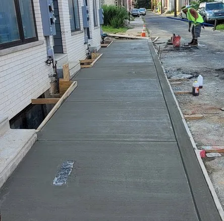 Saw-cut detail on a anti-slip treatments job in Seattle, WA