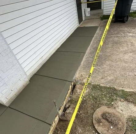 Cured and sealed result of a decorative concrete restoration job, Seattle