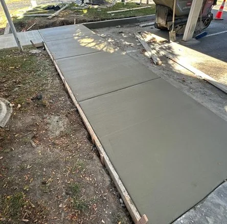Cured and sealed result of a hoa sidewalk maintenance job, Seattle