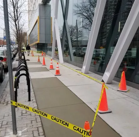 Saw-cut detail on a sealing & waterproofing job in Seattle, WA