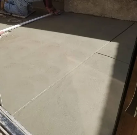 Stamped Concrete Repair fresh pour and finish, Seattle project